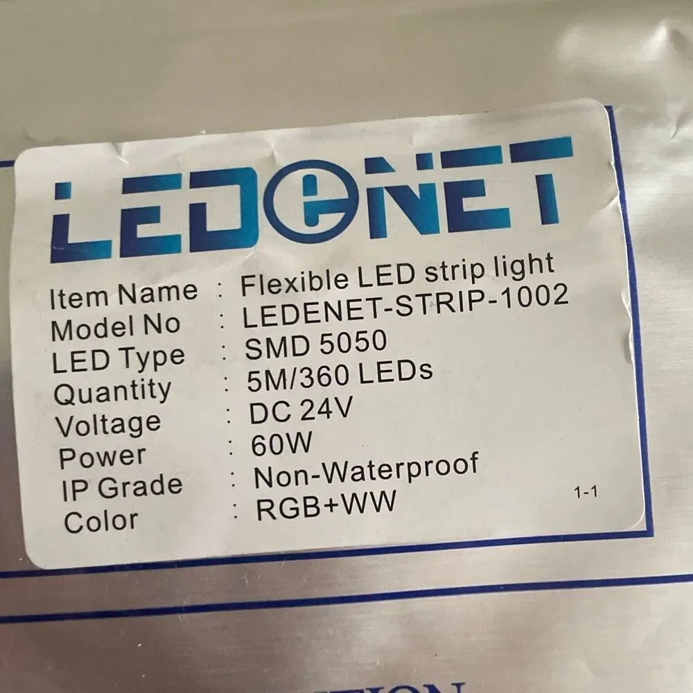 New in package Flexible LED strip light 60 W  RGB+Warm White(2800K-3200K) 24V